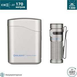 Фонарь OLIGHT BATON 4 PREMIUM EDITION TITANIUM
